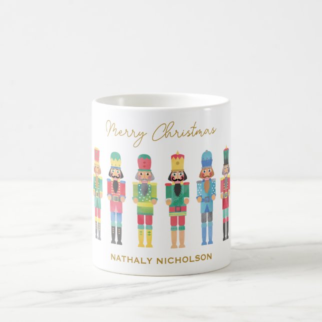 WATERCOLOR CHRISTMAS NUTCRACKERS KAFFEETASSE (Mittel)