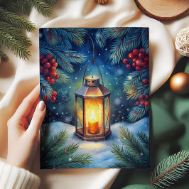 Watercolor Christmas tissue paper rustic red green Seidenpapier