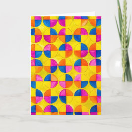 Watercolor Circles Alles Gute zum Geburtstag Card Karte