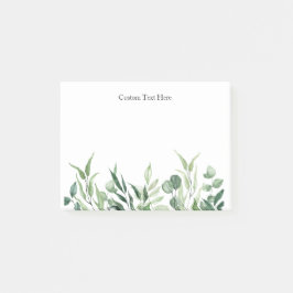 Watercolor Classic Greenerity Benutzerdefinierter  Post-it Klebezettel