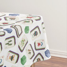 Watercolor Classic Karo Weihnachts Mahjong
