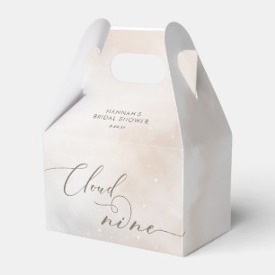 Watercolor Cloud 9 Brautparty Dankeschön Geschenkschachtel