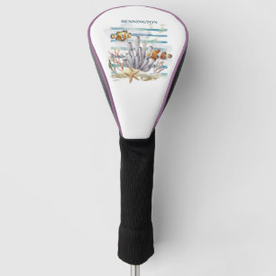 Watercolor CLOWN FISH Golf Headcover