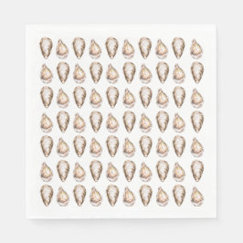 Watercolor Coastal Seascape Wedding Serviette