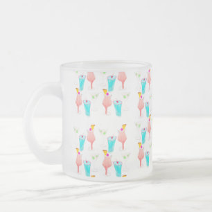 Watercolor-Cocktail-Margarita-Muster   Mattglastasse