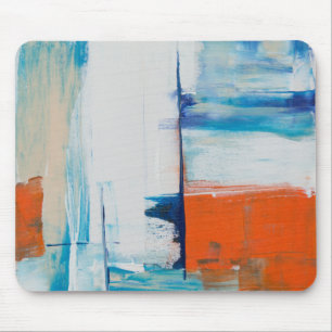 Watercolor colorful painting. Abstract Marble Can Mousepad