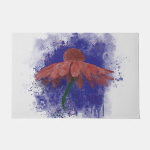 Watercolor Coneflower Fußmatte