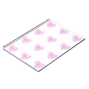 Watercolor Convo Heartz Bae Notebook Notizblock