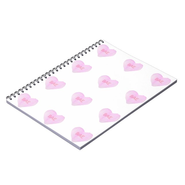 Watercolor Convo Heartz Bae Notebook Notizblock (Linke Seite)