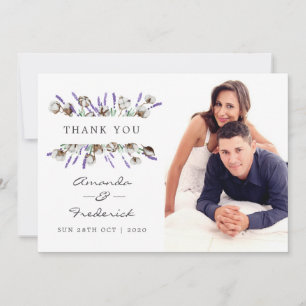 Watercolor Cotton Lavender Wedding Danke