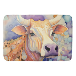 Watercolor Cow Bubbly Soft Badematte