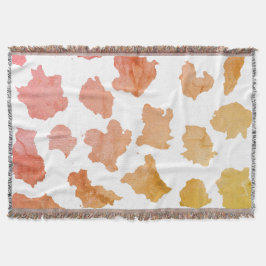 Watercolor Cow Skin Pattern Decke
