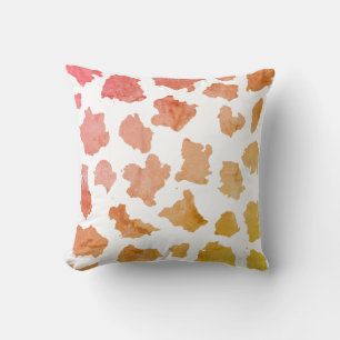 Watercolor Cow Skin Pattern Kissen
