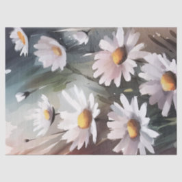Watercolor Daisies Botanisches Geburtstagsgeschenk Seidenpapier