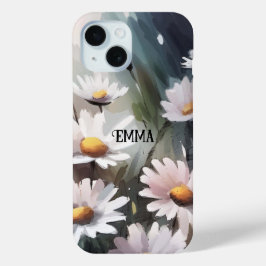Watercolor Daisies Individuelle Name Case-Mate iPhone Hülle