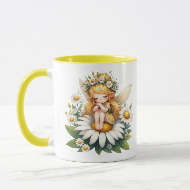 Watercolor Daisy Fairy Tasse (Links)