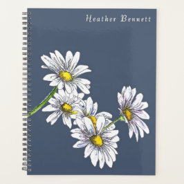 Watercolor Daisy Floral Boho Christmas Gift Planer