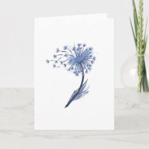 Watercolor Dandelion Karte
