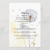 Watercolor Dandelion Wedding