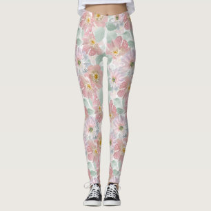 Watercolor delikate Blume. Leggings