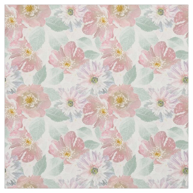 Watercolor delikate Blume. Stoff (Muster)
