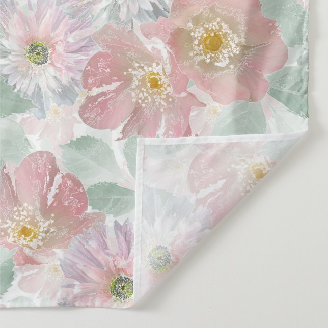 Watercolor delikate Blume. Wandteppich (Detail)