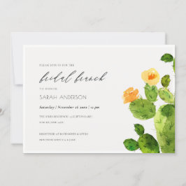 WATERCOLOR DESERT CACTUS FLORAL BRIDAL BRUNCH EINLADUNG