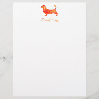 Watercolor-Design für Basset Hound