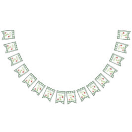 Watercolor Dinosaur 3 Three rex birthday Wimpelkette