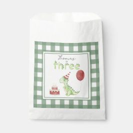 Watercolor Dinosaur 3rd birthday Geschenktütchen