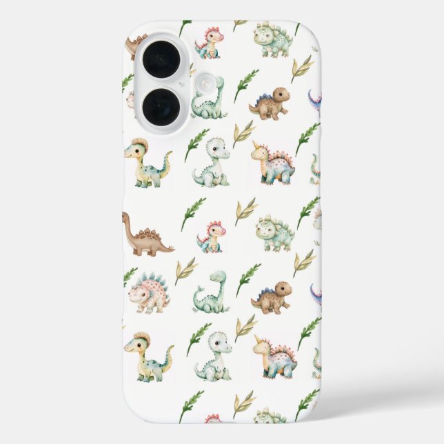 Watercolor-Dinosaur-Discovery-iPhone-Hülle Case-Mate iPhone Hülle (Rückseite)