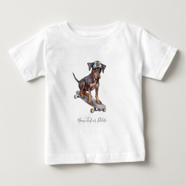 Watercolor Doberman T - Shirt (Vorderseite)