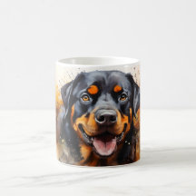 Watercolor Dog Mug Wrap