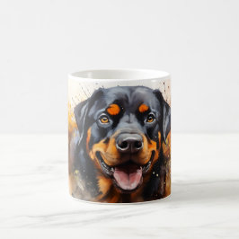 Watercolor Dog Mug Wrap Verwandlungstasse
