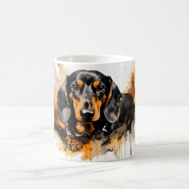 Watercolor Dog Mug Wrap Verwandlungstasse