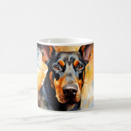 Watercolor Dog Mug Wrap Verwandlungstasse