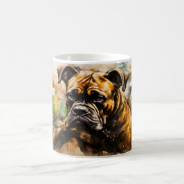 Watercolor Dog Mug Wrap Verwandlungstasse