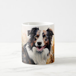 Watercolor Dog Mug Wrap Verwandlungstasse