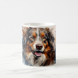 Watercolor Dog Mug Wrap Verwandlungstasse