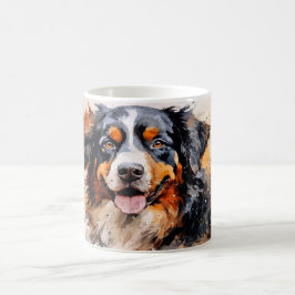Watercolor Dog Mug Wrap Verwandlungstasse
