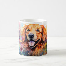 Watercolor Dog Mug Wrap