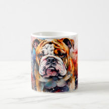 Watercolor Dog Mug Wrap
