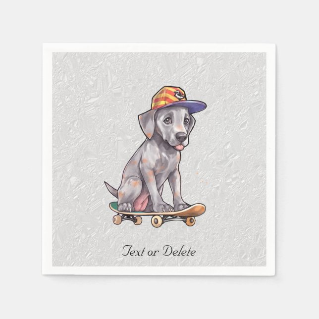 Watercolor Dogge Napkins Serviette (Vorderseite)