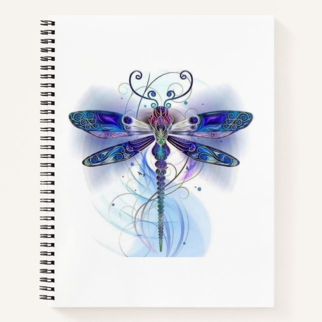 Watercolor Dragonfly-Notebook Notizbuch (Vorderseite)