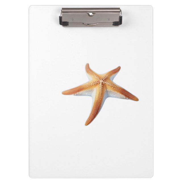 Watercolor Drawing of Starfish Klemmbrett (Vorderseite)