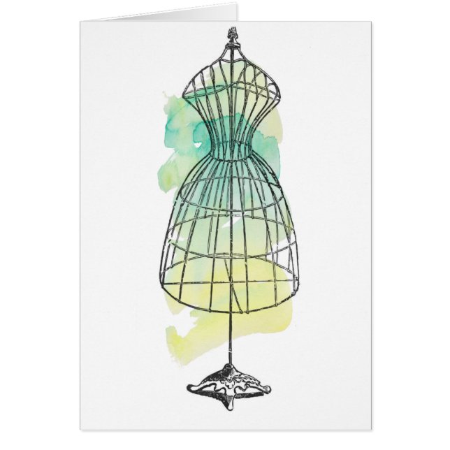 Watercolor Dress Form (Vorne)