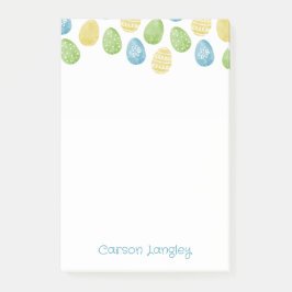 Watercolor Easter Egg Notes Post-it Klebezettel