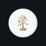 Watercolor Easter Tree with Hanging Decorated Eggs Magnet<br><div class="desc">A stunning watercolor illustration of a magical Easter tree adorned with colorful hanging eggs. With vibrant patterns and lush green leaves,  this whimsical spring design brings a festive and artistic touch to your collection. Perfect for planners,  water bottles,  or as a unique holiday gift.</div>