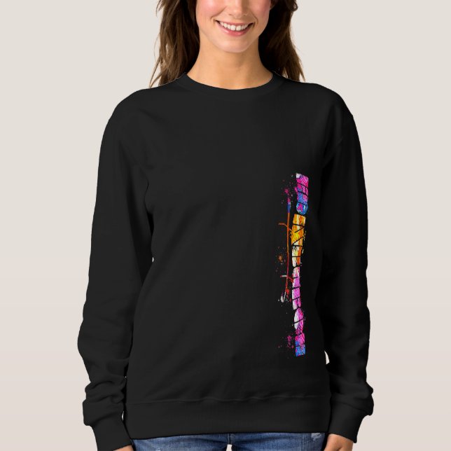 Watercolor Edinburgh Edinburgh Lettern Sweatshirt (Vorderseite)