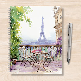 Watercolor Eifel Tower Paris Notizbuch
